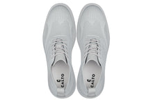 Load image into Gallery viewer, CALTO - X2640 - 2.8 Inches Taller (Pewter/Light Grey Sole) - Lace Up Casual Walker - Lightweight
