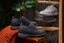 Load image into Gallery viewer, CALTO - X2640 - 2.8 Inches Taller (Pewter/Light Grey Sole) - Lace Up Casual Walker - Lightweight
