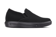 Load image into Gallery viewer, CALTO - X2780 - 2.8 Inches Taller (Black/Black Sole) - Lightweight Sneaker Loafers
