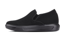 Load image into Gallery viewer, CALTO - X2780 - 2.8 Inches Taller (Black/Black Sole) - Lightweight Sneaker Loafers
