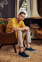 Load image into Gallery viewer, CALTO - X2781 - 2.8 Inches Taller (Navy/Grey Sole) - Lightweight Sneaker Loafers
