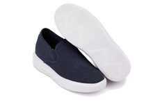 Load image into Gallery viewer, CALTO - X2781 - 2.8 Inches Taller (Navy/Grey Sole) - Lightweight Sneaker Loafers
