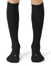 Load image into Gallery viewer, CS CELERSPORT 2/3 Pack Soccer Softball Baseball Socks for Youth Kids Adult Multi-Sport Compression Socks X-Small Black (2 Pack) - # BOAA11810003
