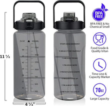 Load image into Gallery viewer, 64oz Motivational Hydration Bottle

