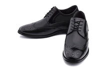 Load image into Gallery viewer, CALTO - Y10655 - 2.8 Inches Taller (Black) - Wingtip Oxford Dress Shoe
