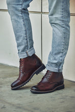 Load image into Gallery viewer, CALTO 3.2-Inch Taller Dark Brown Leather Boots Y41081
