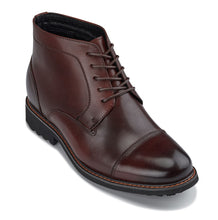 Load image into Gallery viewer, CALTO 3.2-Inch Taller Dark Brown Leather Boots Y41081
