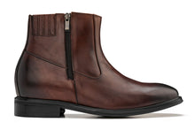 Load image into Gallery viewer, CALTO - Y70622 - 2.8 Inches Taller (Coffee Brown) - Lightweight Zipper Boots
