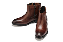 Load image into Gallery viewer, CALTO - Y70622 - 2.8 Inches Taller (Coffee Brown) - Lightweight Zipper Boots
