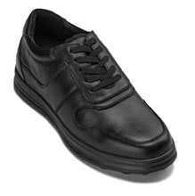 Load image into Gallery viewer, CALTO - Y7080 - 2.8 Inches Taller (Black) - Lightweight Nappa Leather Sneakers
