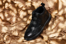 Load image into Gallery viewer, CALTO - Y7112 - 2.8 Inches Taller (Black) - Nappa Leather Moc-Toe Sneak-Boots
