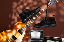 Load image into Gallery viewer, CALTO - Y7113 - 2.8 Inches Taller (Black) - Nubuck Suede Moc-Toe Sneak-Boots

