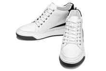 Load image into Gallery viewer, CALTO - Y7151 - 2.6 Inches Taller (Off-White) - Leather Ankle Top Sneak-Boot
