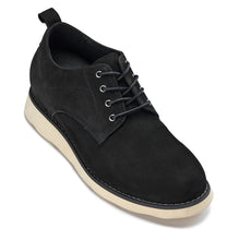 Load image into Gallery viewer, CALTO - Y7261 - 2.8 Inches Taller (Black) - Nubuck Upper Wedge Sole Work Boots
