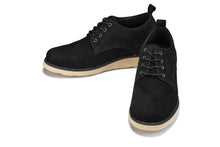 Load image into Gallery viewer, CALTO - Y7261 - 2.8 Inches Taller (Black) - Nubuck Upper Wedge Sole Work Boots
