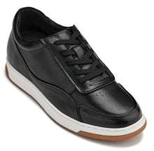 Load image into Gallery viewer, CALTO - Y7885 - 2.6 Inches Taller (Black/White &amp; Gum Sole) - Elevated Leather Sneakers
