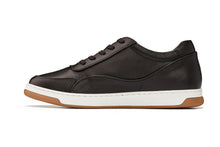Load image into Gallery viewer, CALTO - Y7887 - 2.6 Inches Taller (Deep Espresso/White &amp; Gum Sole) - Elevated Leather Sneakers
