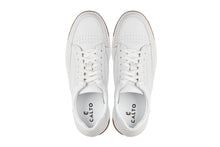 Load image into Gallery viewer, CALTO - Y7932 - 2.6 Inches Taller (White/Off-White &amp; Gum Sole) - Elevated Micro-Perforated Leather Sneakers
