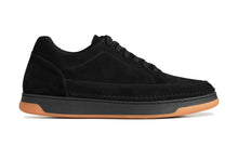 Load image into Gallery viewer, CALTO - Y7933 - 2.6 Inches Taller (Noir Suede/Black &amp; Gum Sole) - Elevated Suede Sneakers
