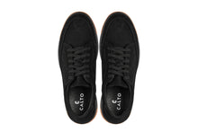 Load image into Gallery viewer, CALTO - Y7933 - 2.6 Inches Taller (Noir Suede/Black &amp; Gum Sole) - Elevated Suede Sneakers
