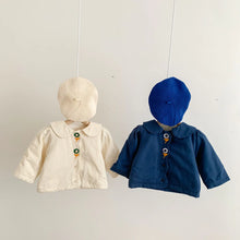 Load image into Gallery viewer, Embroidered Doll Collar Thick Jacket for Girls 1-3Y - # BAAA61110005
