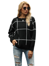 Load image into Gallery viewer, Crew Neck Ribbed Knit Pullover Sweater
