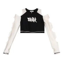Load image into Gallery viewer, Spicy Girl Cut-out Off Shoulder T-Shirt Design - # GIAA23510019
