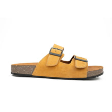 Load image into Gallery viewer, Yellow Buckle Slide Sandals
