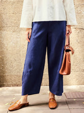 Load image into Gallery viewer, 100% Linen Classic Ankle Pants ZOE
