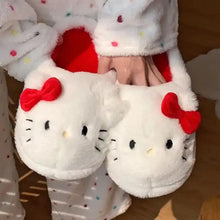 Load image into Gallery viewer, Kitty Kawaii Fluffy Fuzzy House Shoe Slippers - # GIAA73610009
