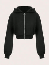 Load image into Gallery viewer, Zip-Up Cropped Hoodie | Brooklyn - BYMANYC ® New York
