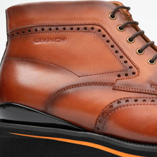 Load image into Gallery viewer, Zipper Brogue Martin Boots 2890 Brown
