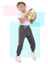 Load image into Gallery viewer, Resinta 4 Pack Toddler and Boys Joggers Sweatpants Kids Pull-On Active Athletic Pants with Drawstring Elastic Waistband 5T Black, Dark Gray, Navy Blue, Burgundy - # BOAA11410003
