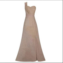 Load image into Gallery viewer, Women's Clothing One-shoulder Sleeveless Bronzing Split Dress
