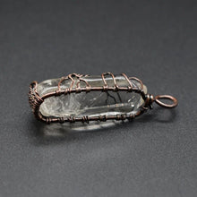 Load image into Gallery viewer, Hot Selling Stone Crystal Pillar Tree Of Life Pendant Ins Fashion Necklace
