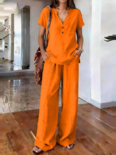 Load image into Gallery viewer, Women’s Casual Solid Color Two Piece Set
