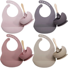 Load image into Gallery viewer, Silicone Baby Feeding Tableware Set - # BAGE21110001
