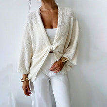 Load image into Gallery viewer, Women’s Criss Cross Knit Sweater

