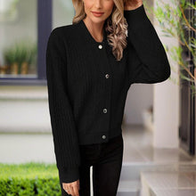 Load image into Gallery viewer, Ribbed Button-Up Knit Shacket
