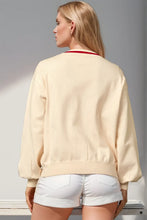 Load image into Gallery viewer, Nutcracker Sequin Bow Decor Cardigan
