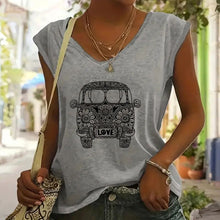 Load image into Gallery viewer, Women's V-Neck Short Sleeve T-Shirt
