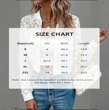 Load image into Gallery viewer, Women's Elegant Lace Short Zip-Up Long Sleeve Jacket Spring Fall Top
