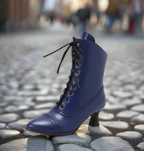Load image into Gallery viewer, Women’s High Heel Martin Boots – British Style Motorcycle Fashion
