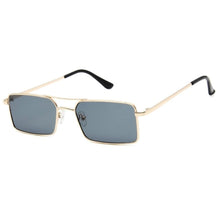 Load image into Gallery viewer, Luxury Famous Retro Modern Square Unisex Men and  Women‘s Sunglasses  With Alloy Metal Small Frame With Clear Double Bridge Men's Sunglasses
