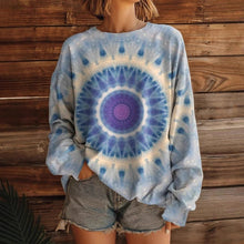 Load image into Gallery viewer, Women’s Printed Crew-Neck Sweatshirt – Long Sleeve Casual Top
