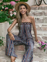 Load image into Gallery viewer, Tied Printed Tube : Wide Leg Jumpsuit
