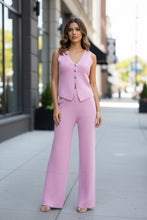 Load image into Gallery viewer, Beach Bohemian Wide-Leg Pants Set | Sleeveless Two-Piece
