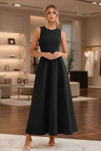 Load image into Gallery viewer, Women's Slim-Fit Long Vest Dress – A-Line High-Waist Sleeveless
