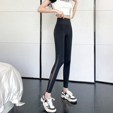 Load image into Gallery viewer, Women's Shapewear Tummy-Control Leggings – High-Stretch Cropped Nylon Pants
