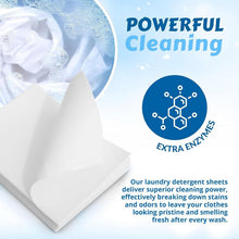 Load image into Gallery viewer, Naturesland Premium Unscented Laundry Detergent Sheets — 100 Loads, Eco-Friendly &amp; Hypoallergenic (50 Sheets)
